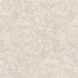 80704/Обои/Прима Италияна/Carnevale/золотистые цветы на белом фоне к арт. 80714, 80717