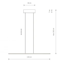 Подвесная люстра Nowodvorski Bar Led M White 11581
