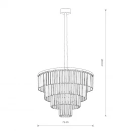Люстра подвесная Nowodvorski Cristal L Black 7614