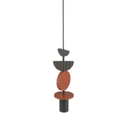 Подвесная люстра Nowodvorski Серия Drops (Дропс) Цвет Umbra gray/Terracotta (Темно-серый/Терракот) арт. 11196