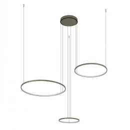 Подвесная люстра Nowodvorski Серия Circolo Led M (Чирколо Лед M) Цвет Silk Olive Шелковый оливковый) арт. 11398