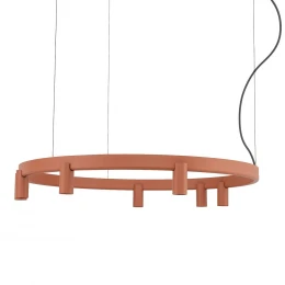 Подвесная люстра Nowodvorski Серия Fourty Round VII (Форти Раунд Севен) Цвет Terracotta (Терракот) арт. 12418