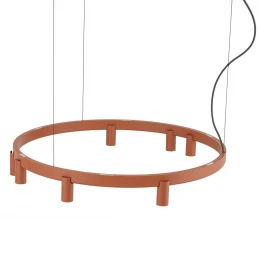 Подвесная люстра Nowodvorski Серия Fourty Round VII (Форти Раунд Севен) Цвет Terracotta (Терракот) арт. 12418