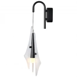 5442/6WLA L-VISION ODL_EX26 059 черный/бел.матовый/металл/стекло/акрил Бра LED*6W 3000K 633Лм AFALINA