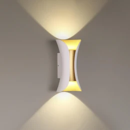 3886/6WG HIGHTECH ODL20 501 бел/золот/металл Настен.светильник LED 4000K 120° 6W 220V IP54 KRISTA