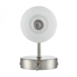 8099/1W COMFI LN26 105 никель/белый металл/стекло Бра Е14 1*40W 220V MAVE