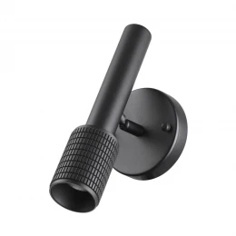 4238/1W HIGHTECH ODL21 321 черный/металл Настенный св-ник выкл на плафоне IP20 LED GU10 max 10W MEHARI