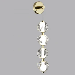 5085/17WL L-VISION ODL25 563 золото/прозрачный/металл/акрил Бра LED 17W 4000K 800Лм JEMSTONE