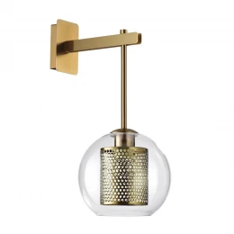 4939/1W PENDANT ODL22 000 античн.бронза/металл/прозрачный/стекло Бра E27 1*40W CLOCKY
