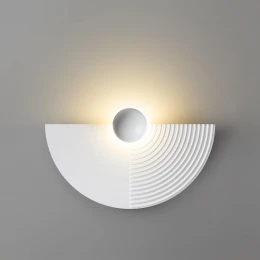 7198/6WL HIGHTECH ODL27 Настенный светильник металл/гипс/белый IP20 LED 6W 3000K 220-240V SUN GATE