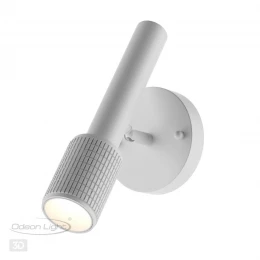 4239/1W HIGHTECH ODL21 321 белый/металл Настенный св-ник выкл на плафоне IP20 LED GU10 max 10W MEHARI