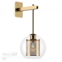 4939/1W PENDANT ODL22 000 античн.бронза/металл/прозрачный/стекло Бра E27 1*40W CLOCKY