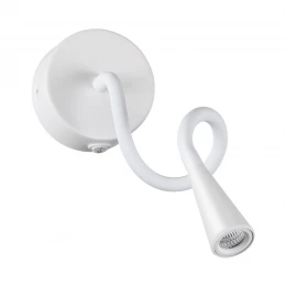 4255/3WL HIGHTECH ODL21 475 белый/металл Настен.светильник выкл на базе IP20 LED 3W 270Лм 3000K ODDS