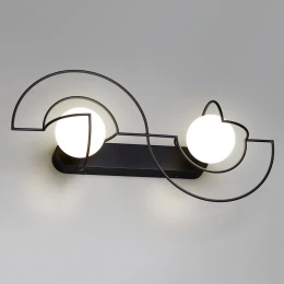 7196/6WL L-VISION ODL27 Настенный светильник металл/стекло/черный/белый IP20 LED 6W 3500K 220V FUTURUM