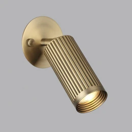 7013/1WA HIGHTECH ODL25 477 Настенный св-к поворотный на 180°/350° металл/под латунь IP20 LED GU10 10W 220V MANCHESTER