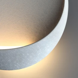 7005/7WL HIGHTECH ODL25 297 Настенный светильник белый ice crack/акрил IP44 LED 7W 347Лм 3000K CRI > 90 VELA