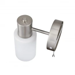 8099/1W COMFI LN26 105 никель/белый металл/стекло Бра Е14 1*40W 220V MAVE