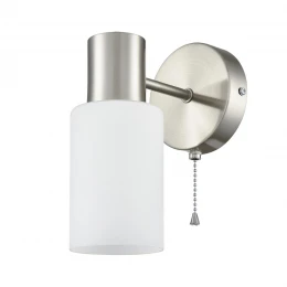 8099/1W COMFI LN26 105 никель/белый металл/стекло Бра Е14 1*40W 220V MAVE