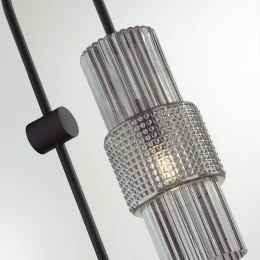 5016/1W MODERN ODL23 405 черный/дымчатый металл/стекло Бра E14 1*40W PIMPA