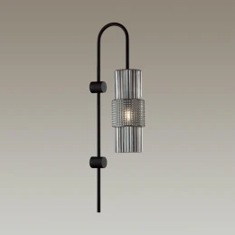 5016/1W MODERN ODL23 405 черный/дымчатый металл/стекло Бра E14 1*40W PIMPA