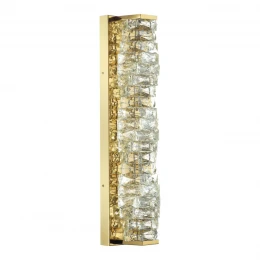 4999/15WL HALL ODL23 623 золотой/прозрачный/металл/хрусталь Бра LED 15W 4000K STRAZA