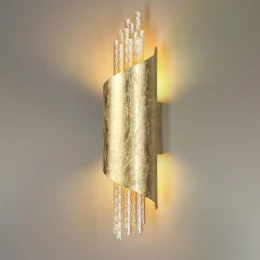 3901/5W L-VISION ODL20 521 золотистый/стекло/металл Настенный светильник LED 4000K 5W 220V MONICA