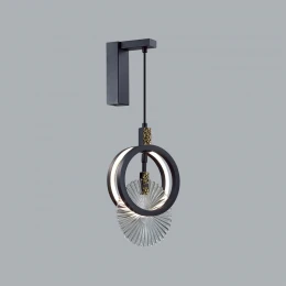 5421/17WL HIGHTECH ODL_EX25 083 черный/золото/металл/стекло Настенный светильник LED 17W 3000K 986Лм MERCURY
