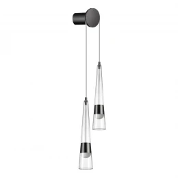 5044/24WL L-VISION ODL24 000 глянц.темн.хром/прозрачный/металл/стекло Бра LED 24W 3000K 2536Лм LUMP