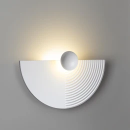 7198/6WL HIGHTECH ODL27 Настенный светильник металл/гипс/белый IP20 LED 6W 3000K 220-240V SUN GATE