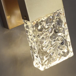 4364/5WL HIGHTECH ODL23 433 матовое золото/металл/стекло Настенный св-к IP20 LED 10W 612Лм 3000K RICCI
