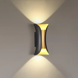 3886/6BG HIGHTECH ODL20 501 черн/золот/металл Настен.светильник LED 4000K 120° 6W 220V IP54 KRISTA