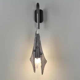 5442/6WL L-VISION ODL_EX26 059 черный/дымчатый/металл/стекло/акрил Бра LED 6W 3000K 633Лм AFALINA