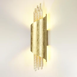 3901/5W L-VISION ODL20 521 золотистый/стекло/металл Настенный светильник LED 4000K 5W 220V MONICA