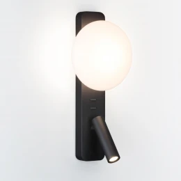 7048/5WL HIGHTECH ODL25 473 металл/акрил черный Настенный светильник IP20 LED 1*5W + 1*3W 2700K CRI>90 ALBERGO