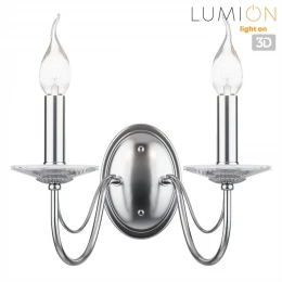 8034/2W CLASSI LN26 000 металл/стекло, хром/прозрачный Бра E14 2*40W 220V INCANTO