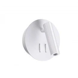 3912/9WL HIGHTECH ODL20 471 бел/металл Наст-й свет-к с лампой д/чтения с выкл LED 9W 3000K 220V BEAM