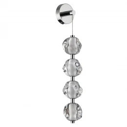 5084/17WL L-VISION ODL25 561 хром/прозрачный/металл/акрил Бра LED 17W 4000K 850Лм JEMSTONE