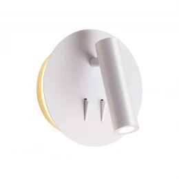 3912/9WL HIGHTECH ODL20 471 бел/металл Наст-й свет-к с лампой д/чтения с выкл LED 9W 3000K 220V BEAM