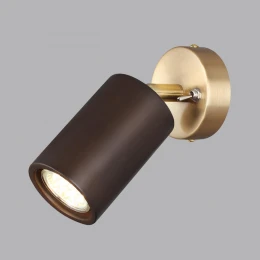 7062/1W MINIMA ODL25 217 Настенный светильник темное дерево/металл с выкл. IP20 GU10 LED 7W 220V CAUCHO