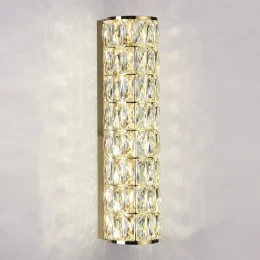 4926/8WL L-VISION ODL24 581 золото/металл/хрусталь Настенный светильник LED 8W 4000K 463Лм PANTA