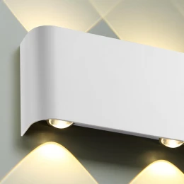 7192/8WL HIGHTECH ODL27 Настенный светильник белый/металл IP20 LED 8W 3000K 220V MAGNUM
