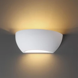 3551/1W HIGHTECH ODL18 431 белый гипсовый Настенный светильник IP20 E14 1*40W 220V GIPS