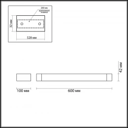 3887/18WW HIGHTECH ODL20 495 бел/металл Настен.поворотн.светильник LED 4000K 18W 220V IP44 ARNO