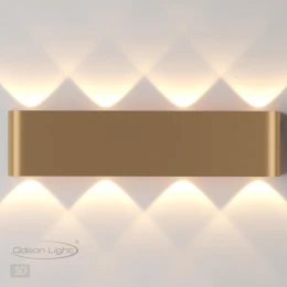 3893/8WL HIGHTECH ODL20 000 золотистый/металл Настенный светильник LED 3000K 8W 220V MAGNUM