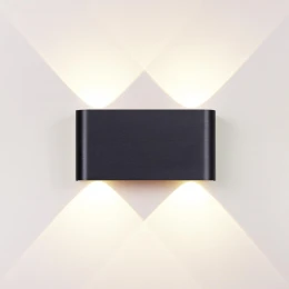 7191/4WL HIGHTECH ODL27 Настенный светильник черный браш./металл IP20 LED 4W 3000K 220V MAGNUM