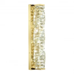 4999/15WL HALL ODL23 623 золотой/прозрачный/металл/хрусталь Бра LED 15W 4000K STRAZA