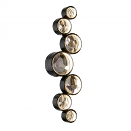 7174/15WLA L-VISION ODL26 Настенный светильник  черный/хрусталь/металл IP20 LED 15W 3000K 220-240V SPILLA