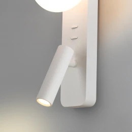 7049/5WL HIGHTECH ODL25 473 металл/акрил белый Настенный светильник IP20 LED 1*5W + 1*3W 2700K ALBERGO