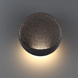 7003/7WL HIGHTECH ODL25 297 Настенный светильник черный ice crack/акрил IP44 LED 7W 231Лм 3000K CRI > 90 VELA