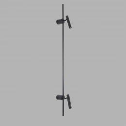 8438/13WL LEDIO LN27 430  черный, металл Бра LED 2х3W + LED-подсветка 7W 3000K 220V TOINT